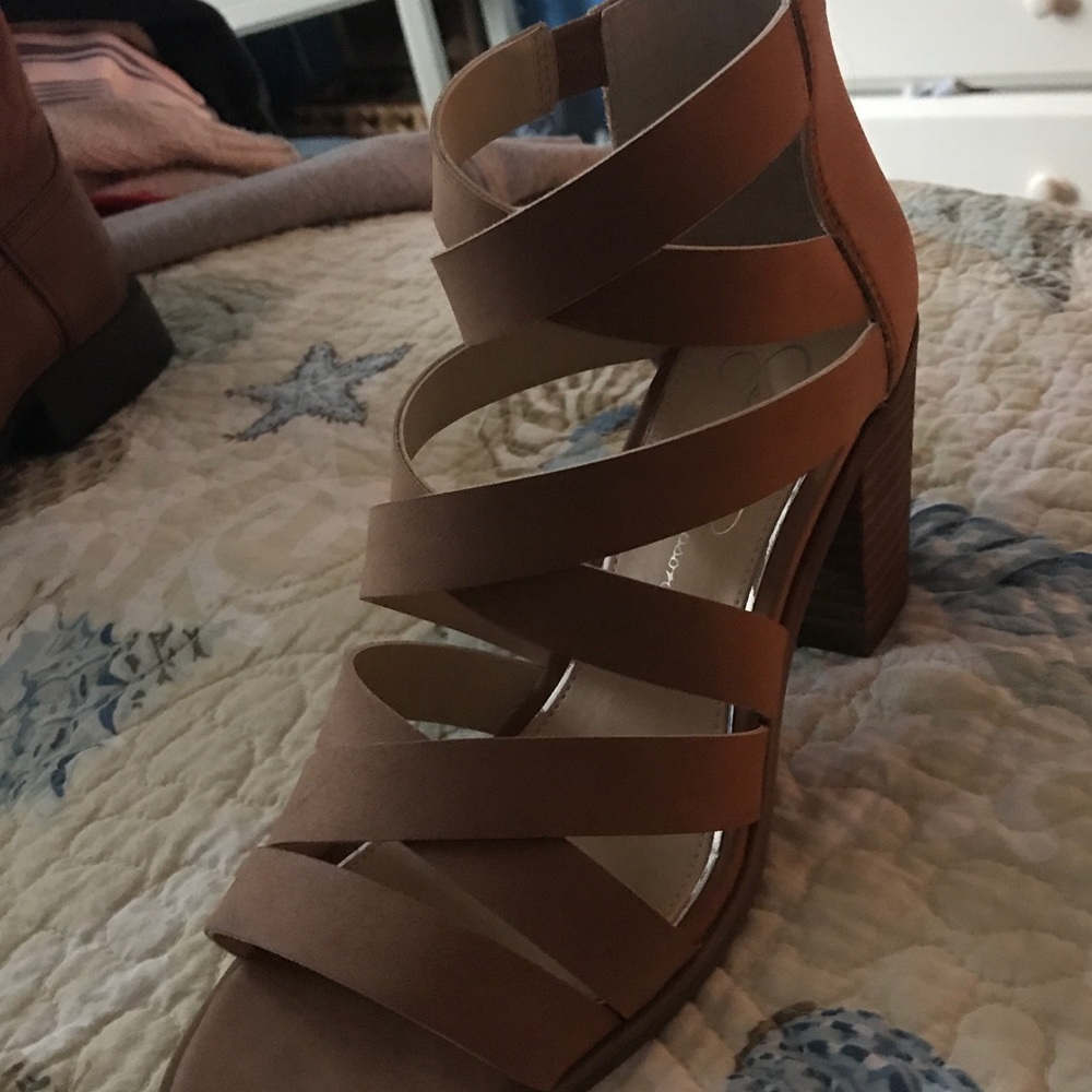 Tan Strappy Sandals